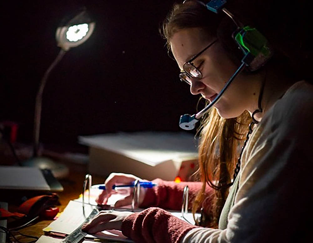 Student stage manager
